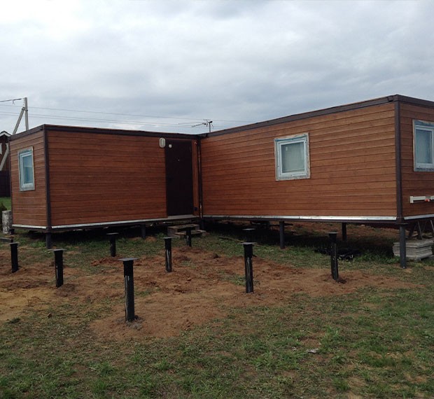 Винтовые сваи под бытовку в Зоринске