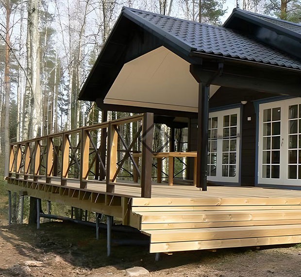 Винтовые сваи для крыльца в Зоринске