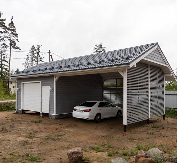 Монтаж винтовых свай под гараж в Зоринске